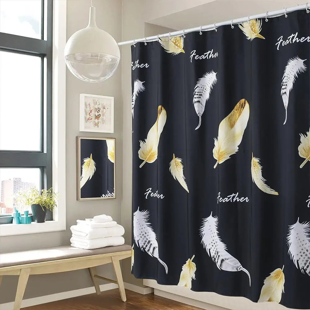 Shower Curtain Coating Printing Waterproof Bathroom Curtain Household Partition Curtain Bathroom Accessories
Shower Curtain Coating Printing Waterproof Bathroom Curtain Household Partition Curtain Bathroom Accessories