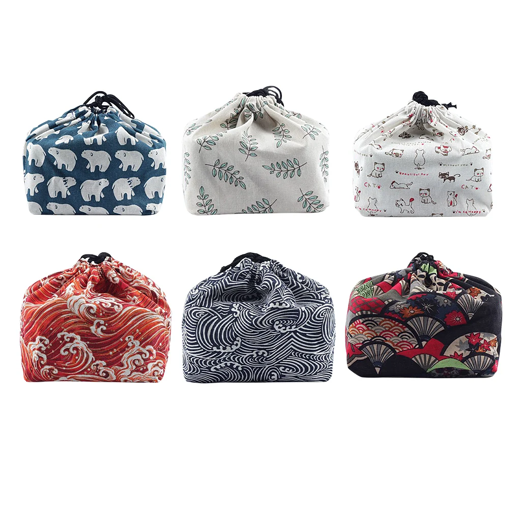 Lunch Bag Cotton Linen Japanese-style Traditional Style Lunch Box Pouch Portable Outdoor Food Tote Bag for Office Camping
Lunch Bag Cotton Linen Japanese-style Traditional Style Lunch Box Pouch Portable Outdoor Food Tote Bag for Office Camping