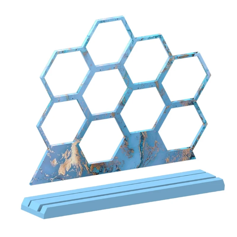 Jewelry Show Rack Crystal Epoxy Resin Mold Hexagonal Shaped Earrings Display Stand Silicone Mould DIY Crafts Home Casting P9YF
Jewelry Show Rack Crystal Epoxy Resin Mold Hexagonal Shaped Earrings Display Stand Silicone Mould DIY Crafts Home Casting P9YF