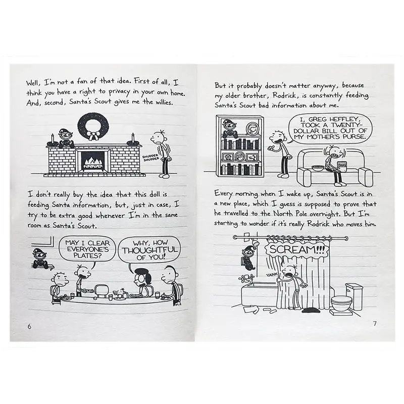 Original Popular Comic Books Diary of A Wimpy Kid #6 Cabin Fever English Novel Book for Children
Original Popular Comic Books Diary of A Wimpy Kid #6 Cabin Fever English Novel Book for Children