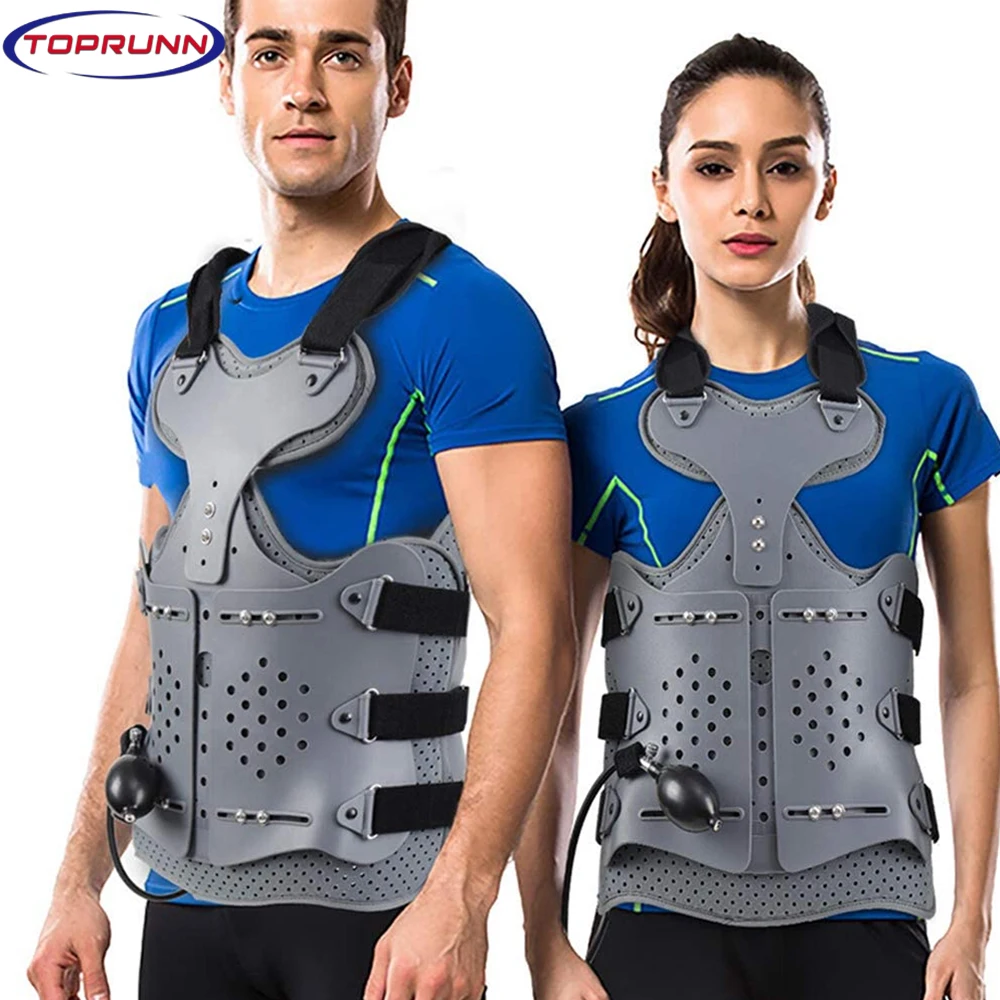 TLSO Thoracolumbar Fixed Spinal Brace-Treat Kyphosis,Osteoporosis,Mild Scoliosis&Post Surgery Support,Built-in Inflatable Airbag 
TLSO Thoracolumbar Fixed Spinal Brace-Treat Kyphosis,Osteoporosis,Mild Scoliosis&Post Surgery Support,Built-in Inflatable Airbag