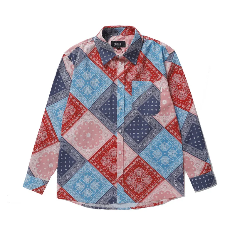 Vintage Paisley Printed Shirt for Men Women Hawaiian Floral Shirts Long Sleeve 2020 Men's Clothing Cashew Printing Pattern Shirt
Vintage Paisley Printed Shirt for Men Women Hawaiian Floral Shirts Long Sleeve 2020 Men's Clothing Cashew Printing Pattern Shirt