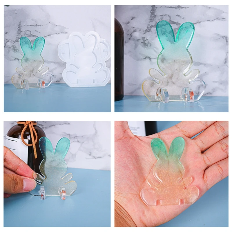 X4YA Easter Bunny Mold Non-Stick 3D Cute Rabbit Epoxy Resin Mold Silicone Soap Mould for Home Decoration DIY Crafts Handmade 
X4YA Easter Bunny Mold Non-Stick 3D Cute Rabbit Epoxy Resin Mold Silicone Soap Mould for Home Decoration DIY Crafts Handmade