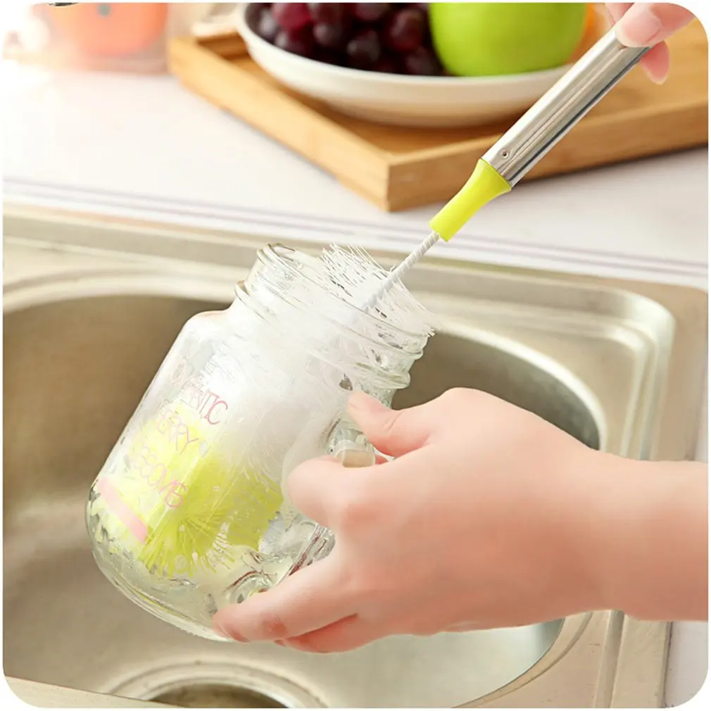 Color round head can be bent long handle wash cup brush decontamination bottle brush
Color round head can be bent long handle wash cup brush decontamination bottle brush