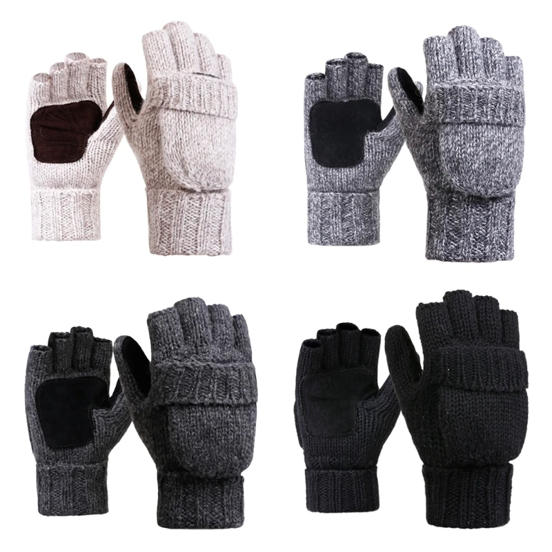 Unisex Wool Gloves Thermal Insulation Fingerless Gloves Winter Warm Knitted Convertible Mittens Flap Cover
Unisex Wool Gloves Thermal Insulation Fingerless Gloves Winter Warm Knitted Convertible Mittens Flap Cover