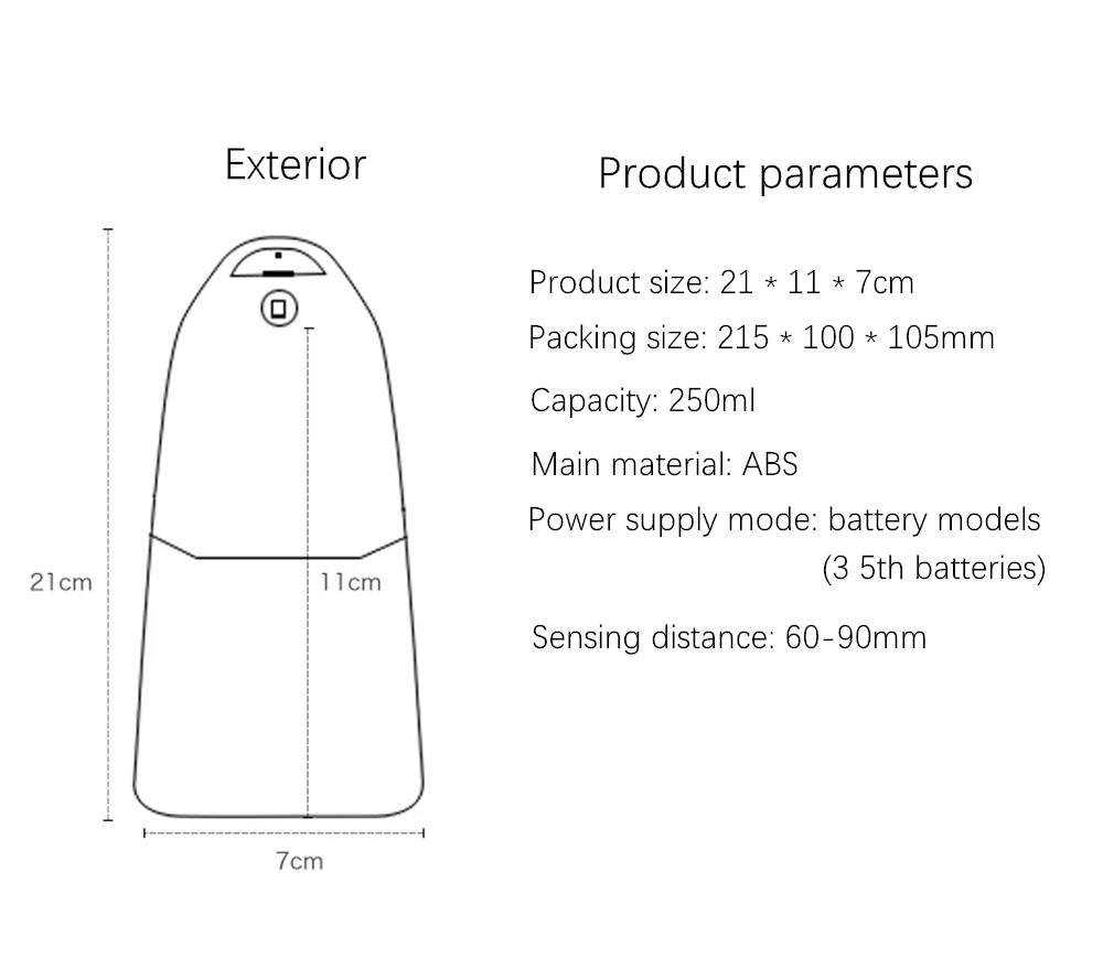 Intelligent soap dispenser automatic sensor foam cleaning mobile phone hand sanitizer infrared sensor kitchen bathroom tool
Intelligent soap dispenser automatic sensor foam cleaning mobile phone hand sanitizer infrared sensor kitchen bathroom tool