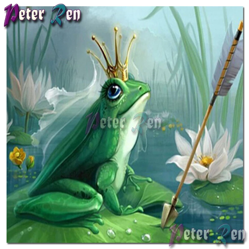 5D Cartoon animal Frog prince lotus Diamond drawing Square or Round Mosaic Cross Stitch Rhinestone Children's room decoration 
5D Cartoon animal Frog prince lotus Diamond drawing Square or Round Mosaic Cross Stitch Rhinestone Children's room decoration
