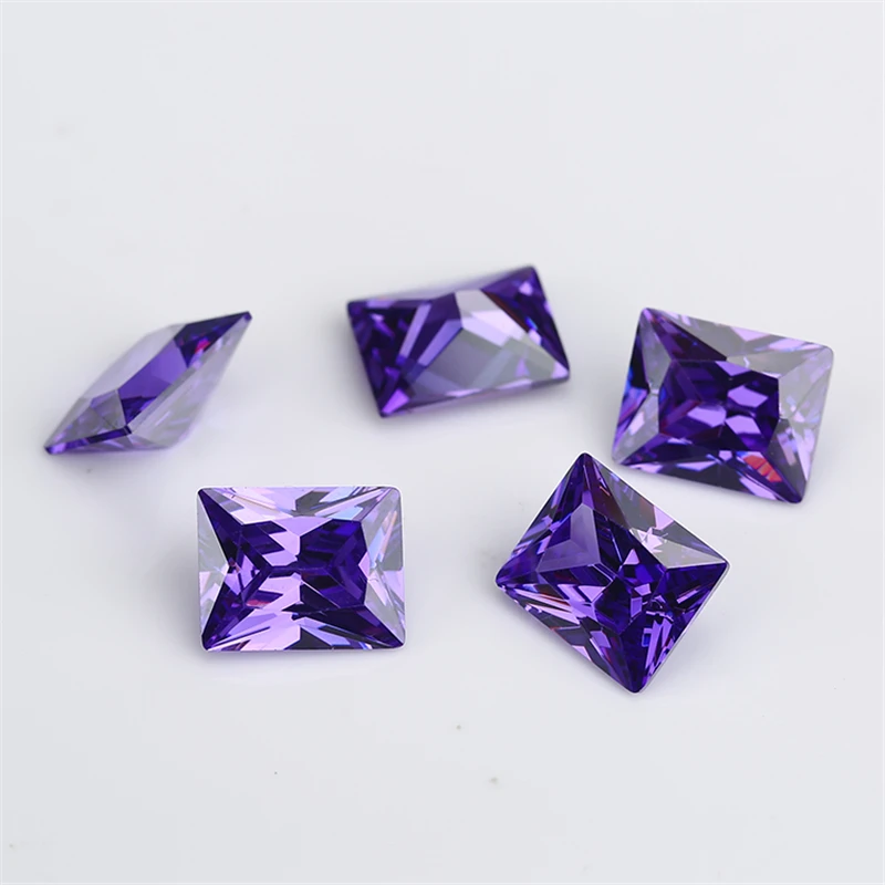 Rectangle Shape 5A Violet Color CZ Stone 2x3-13x18mm Synthetic Gems Cubic Zirconianaked stone
Rectangle Shape 5A Violet Color CZ Stone 2x3-13x18mm Synthetic Gems Cubic Zirconianaked stone