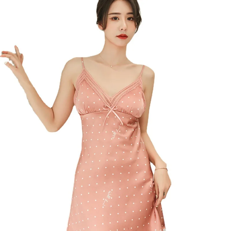 Spaghetti Sling Mini Nightwear Intimate Lingerie Lace Nightgown Women Sleepwear Sexy Home Dressing Gown Casual Nightdress
Spaghetti Sling Mini Nightwear Intimate Lingerie Lace Nightgown Women Sleepwear Sexy Home Dressing Gown Casual Nightdress