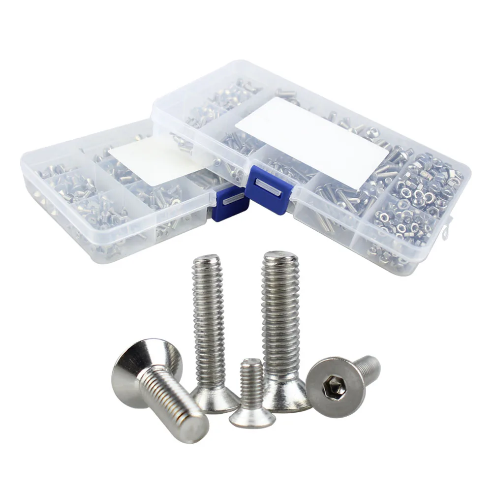 M3 M4 M5 304 Stainless Steel Hexagon Socket Nut Button Head Screws With Collar Bolt Head Screws With Collar Bolt Assortment Kit
M3 M4 M5 304 Stainless Steel Hexagon Socket Nut Button Head Screws With Collar Bolt Head Screws With Collar Bolt Assortment Kit