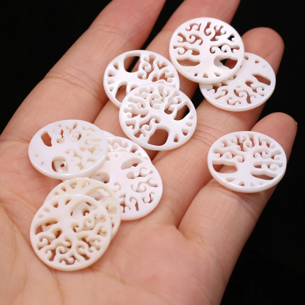 5PCSNew Natural Freshwater Shell White Round Tree shape Single Hole Pendant Making DIY Necklace Earrings Jewelry Decoration Gift
5PCSNew Natural Freshwater Shell White Round Tree shape Single Hole Pendant Making DIY Necklace Earrings Jewelry Decoration Gift