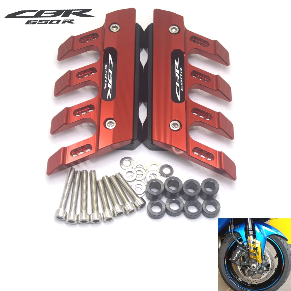 For CBR650R CBR 650R Universal Motorcycle Mudguard Side Protection Mount Shock Absorber Front Fender Cover Anti-fall Slider
For CBR650R CBR 650R Universal Motorcycle Mudguard Side Protection Mount Shock Absorber Front Fender Cover Anti-fall Slider
