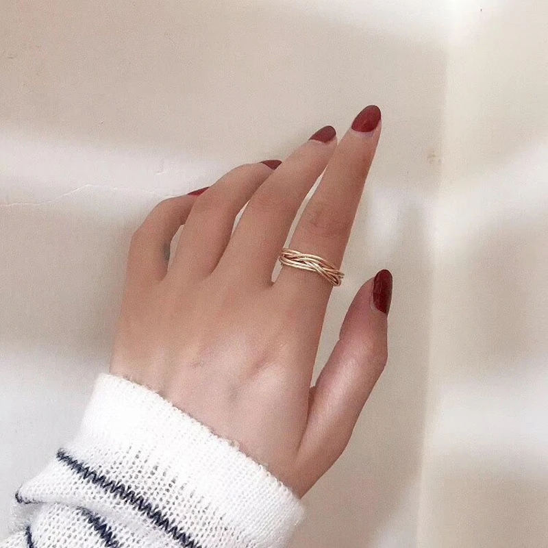 Minimalist Vintage Gold Color Matte Metal Weave Hollow Rings for Women Gift Finger Jewelry anillos mujer
Minimalist Vintage Gold Color Matte Metal Weave Hollow Rings for Women Gift Finger Jewelry anillos mujer