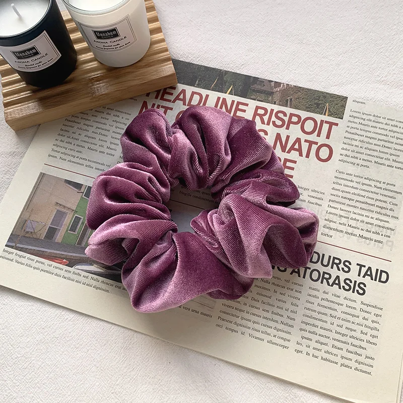Large Intestine Hair Ring Solid Color Velvet Elastic Hair Bands Horsetail Balls Girls' Women Hair Accessories Simple Temperament 
Large Intestine Hair Ring Solid Color Velvet Elastic Hair Bands Horsetail Balls Girls' Women Hair Accessories Simple Temperament