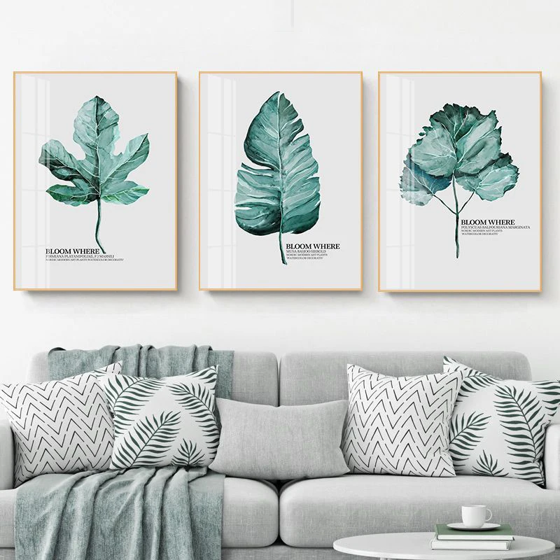 Modern Prints Plant Leaf Art Posters And Prints Green Wall Art Canvas Painting Art Wall Pictures For Living Room Frameless
Modern Prints Plant Leaf Art Posters And Prints Green Wall Art Canvas Painting Art Wall Pictures For Living Room Frameless
