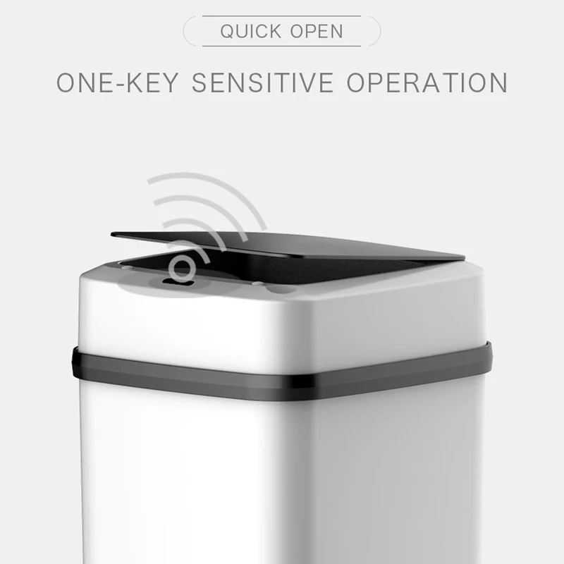 Induction Trash Can Smart Home Intelligent Waste Bin Automatic Trash Bin Home Electric Sensor Waste Garbage for Kitchen Bathroom
Induction Trash Can Smart Home Intelligent Waste Bin Automatic Trash Bin Home Electric Sensor Waste Garbage for Kitchen Bathroom