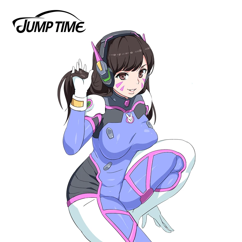 Привлекательная графика JumpTime 13 см x 8 47 для Overwatch D.Va (Hana Song) автомобильные наклейки