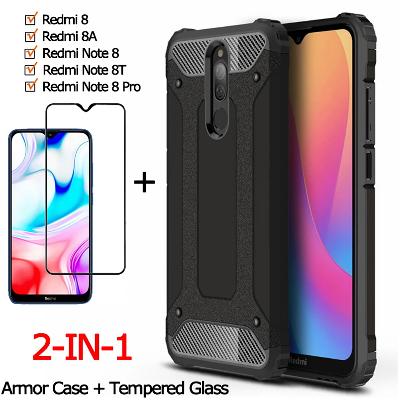 2-in-1 Bumper Case for Redmi 8A Shockproof Silicone Cover Redmi Note8 8Pro Xiaomi Note 8 T Glass Case Redmi 8T Xiomi Redmi8 Case
2-in-1 Bumper Case for Redmi 8A Shockproof Silicone Cover Redmi Note8 8Pro Xiaomi Note 8 T Glass Case Redmi 8T Xiomi Redmi8 Case