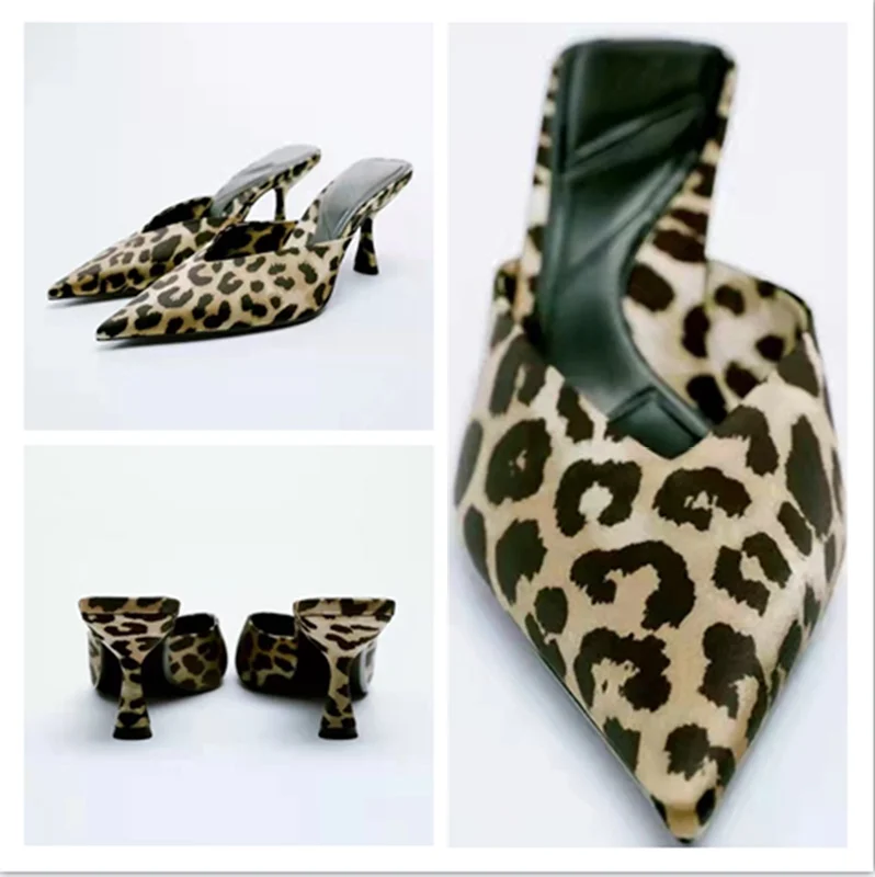 Leopard Shoes Mules For Women 2022 Ladies' Slippers Shallow Pantofle Med Cover Toe Thin Heels New High Animal Slides Bonded Leat
Leopard Shoes Mules For Women 2022 Ladies' Slippers Shallow Pantofle Med Cover Toe Thin Heels New High Animal Slides Bonded Leat
