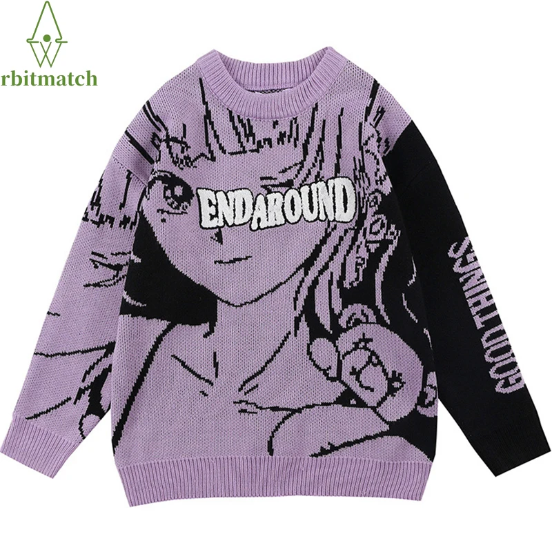 Sweater Men Women Japanese Anime Cute Girl Knitted Sweater 2021 Autumn Streetwear Fashion Cotton Pullover Unisex Jumper Knitwear
Sweater Men Women Japanese Anime Cute Girl Knitted Sweater 2021 Autumn Streetwear Fashion Cotton Pullover Unisex Jumper Knitwear