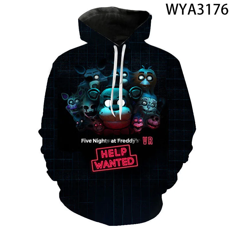 Толстовка Fnaf, детская одежда, детский пуловер с длинным рукавом для маленьких девочек и мальчиков, семейный внешний вид, пять ночей в пятниц...
Толстовка Fnaf, детская одежда, детский пуловер с длинным рукавом для маленьких девочек и мальчиков, семейный внешний вид, пять ночей в пятниц...