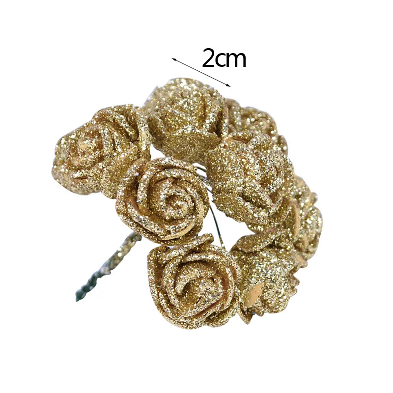72pcs 2cm Glitter Foam Rose Artificial Flower Bouquet Wedding Decoration Festival Party Home Garden DIY Wreath Fake Flower Craft
72pcs 2cm Glitter Foam Rose Artificial Flower Bouquet Wedding Decoration Festival Party Home Garden DIY Wreath Fake Flower Craft