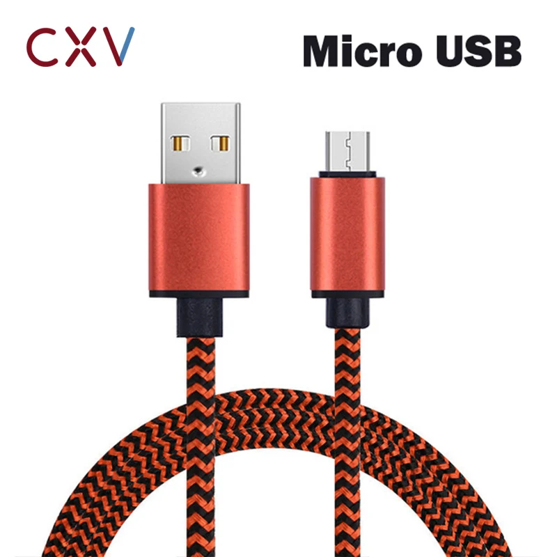Кабель Micro USB CXV 2.4A для samsung S6 S7 huawei P7 oneplus кабель быстрой зарядки и передачи данных