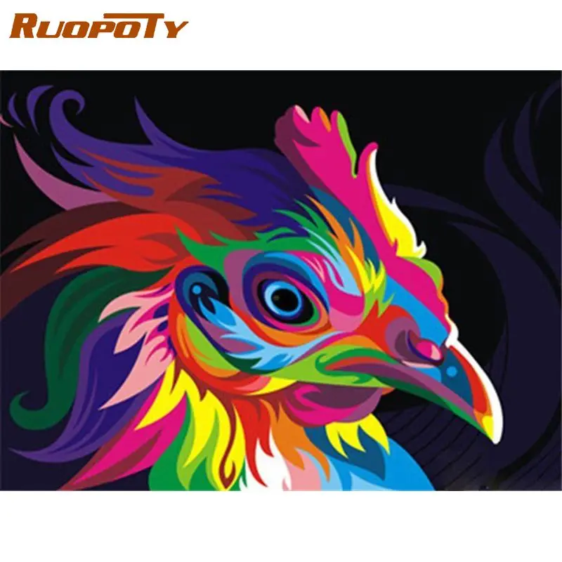 RUOPOTY Acrylic Painting By Numbers For Adults With Frame 60x75cm Colorful Cock Animals Wall Art Picture By Numbers For Diy Gift
RUOPOTY Acrylic Painting By Numbers For Adults With Frame 60x75cm Colorful Cock Animals Wall Art Picture By Numbers For Diy Gift