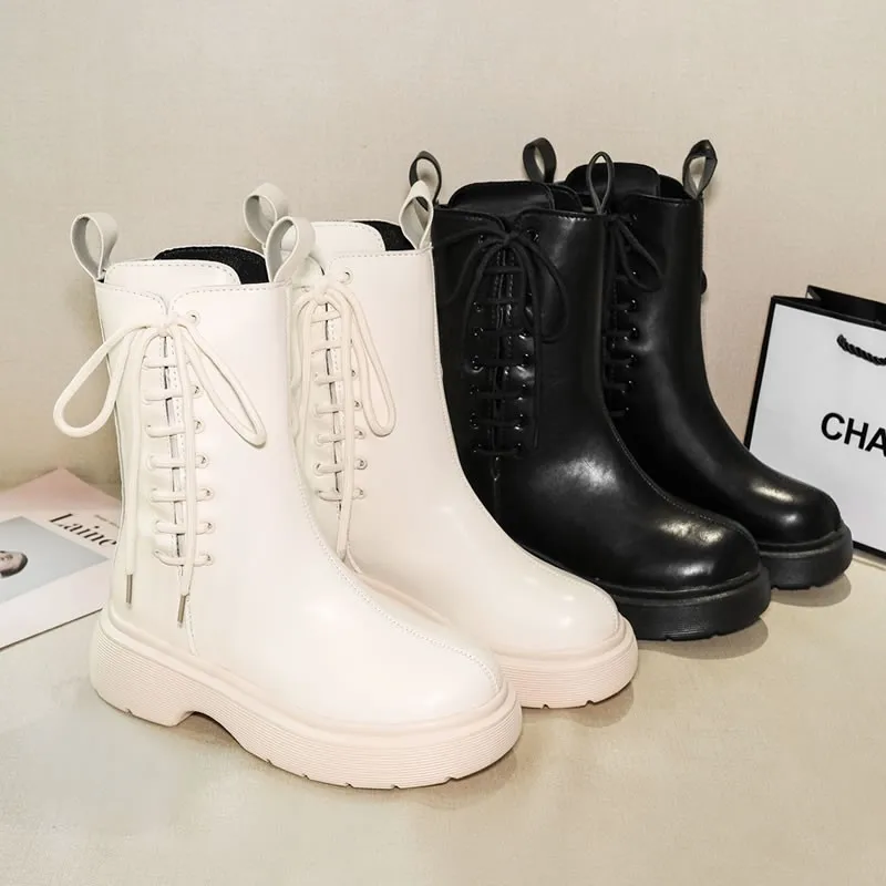 Martin Boots Women's New Pre-tidal Lace-up Thick-soled Short Boots In Autumn And Winter 2021
Martin Boots Women's New Pre-tidal Lace-up Thick-soled Short Boots In Autumn And Winter 2021