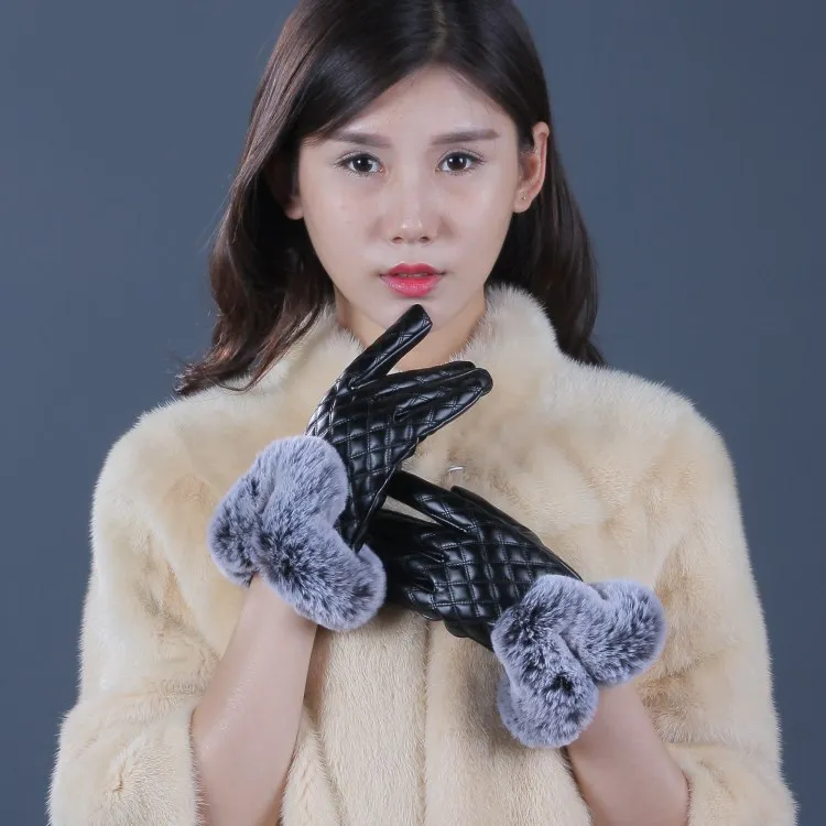 Женские перчатки из жесткой искусственной кожи, водонепроницаемые плотные теплые зимние перчатки из искусственного кроличьего меха, Элега...
Женские перчатки из жесткой искусственной кожи, водонепроницаемые плотные теплые зимние перчатки из искусственного кроличьего меха, Элега...