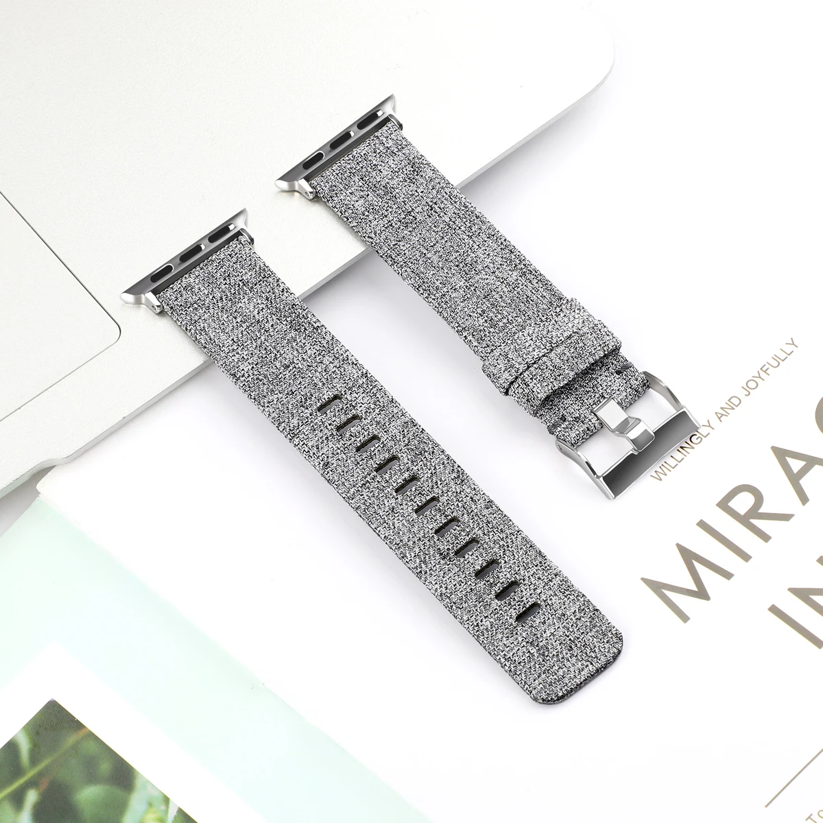 Woven Bands For Apple Watch Strap Bands Breathable Woven Fabric Strap Replacement Wristbands For Iwatch Series 5/4/3/2/1 84001
Woven Bands For Apple Watch Strap Bands Breathable Woven Fabric Strap Replacement Wristbands For Iwatch Series 5/4/3/2/1 84001