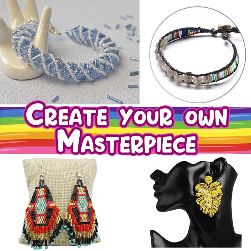 9600Pcs Tube Beads Kit Glass Seed Beads Small Craft Beads for DIY Bracelet Necklaces Crafting Jewelry Making Supplies
9600Pcs Tube Beads Kit Glass Seed Beads Small Craft Beads for DIY Bracelet Necklaces Crafting Jewelry Making Supplies