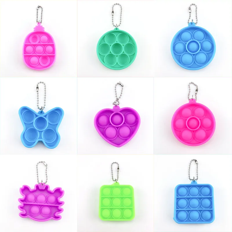 10pcs/set Mini Push Pop Bubble Sensory Toy Adult Child Stress Reliever Pop-Its Fidget Simple Dimple Keychain 
10pcs/set Mini Push Pop Bubble Sensory Toy Adult Child Stress Reliever Pop-Its Fidget Simple Dimple Keychain