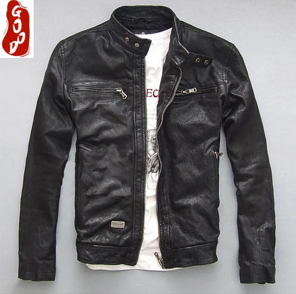 Куртка мужская из натуральной овечьей кожи, на весну/осень
Куртка мужская из натуральной овечьей кожи, на весну/осень