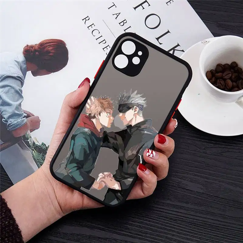 Japan Anime Jujutsu Kaisen Phone Case For iPhone 12 11 Mini Pro XR XS Max 7 8 Plus X Matte transparent cover
Japan Anime Jujutsu Kaisen Phone Case For iPhone 12 11 Mini Pro XR XS Max 7 8 Plus X Matte transparent cover