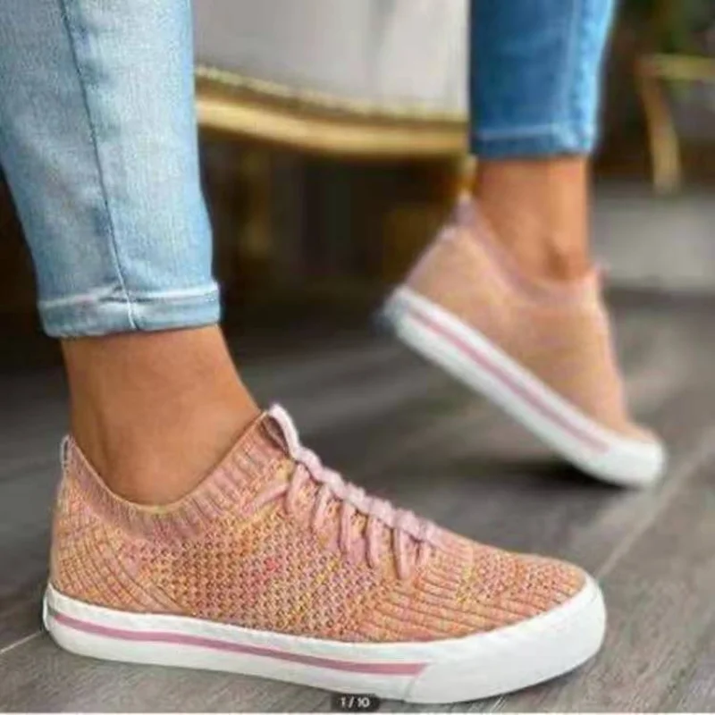 Vulcanize Shoes Sneakers Women Shoes Ladies Slip-On Knit Solid Color Sneakers For Female Sport Mesh Casual Shoes For Women 2021
Vulcanize Shoes Sneakers Women Shoes Ladies Slip-On Knit Solid Color Sneakers For Female Sport Mesh Casual Shoes For Women 2021
