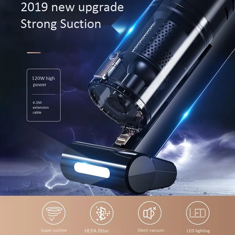 Portable Car Vacuum Cleaner ,120W 5500PA Super Suction Handheld Vacuum Cleaner Wet/Dry Vaccum Cleaner Balck 
Portable Car Vacuum Cleaner ,120W 5500PA Super Suction Handheld Vacuum Cleaner Wet/Dry Vaccum Cleaner Balck
