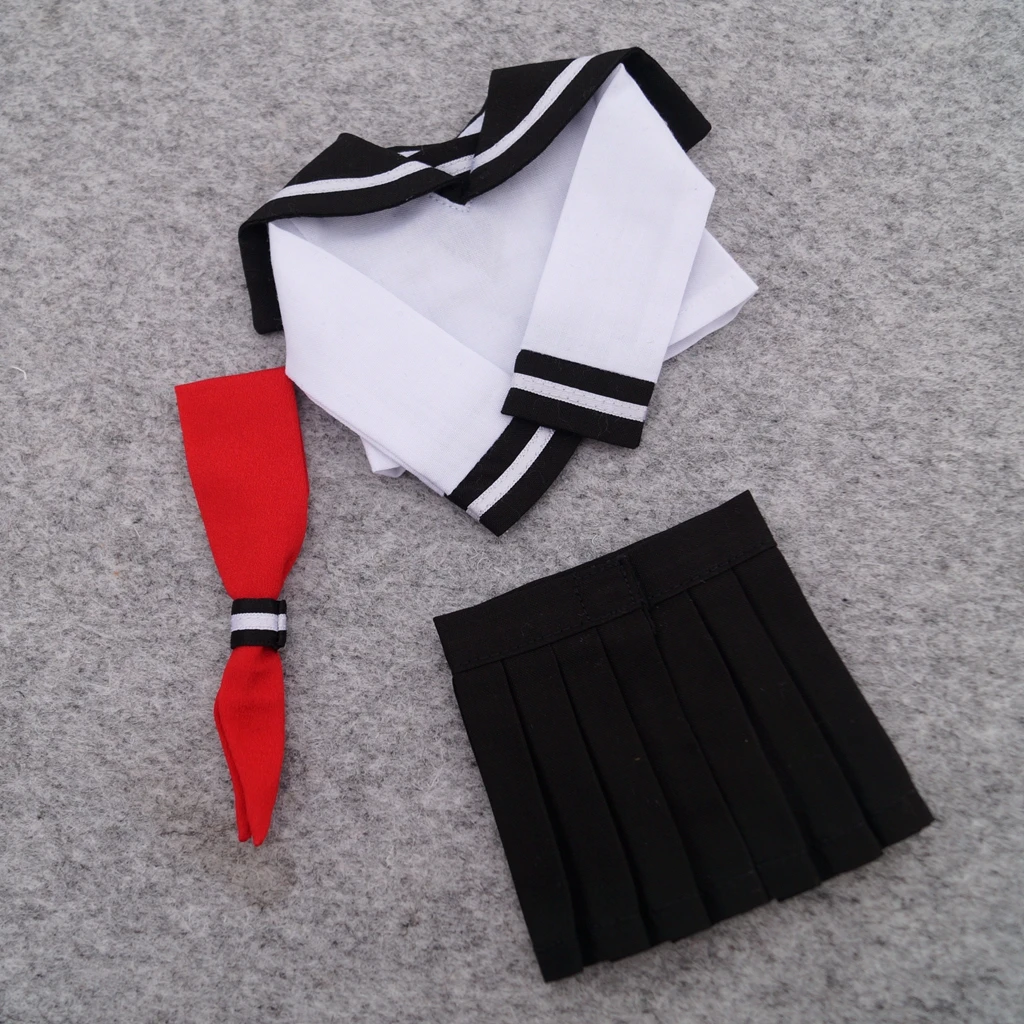 Школьная форма мини юбка рубашка наряды одежда для 1/6 1/4 17 44 см 1/3 24 дюйма высокая