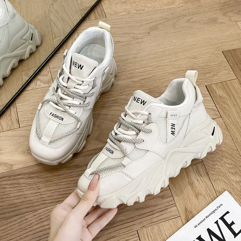 Chunky Sneakers Women Shoes 2021 New Casual Breathable Sport Ladies Trainers Thick Sole Platform Sneakers Women Chaussure Femme
Chunky Sneakers Women Shoes 2021 New Casual Breathable Sport Ladies Trainers Thick Sole Platform Sneakers Women Chaussure Femme