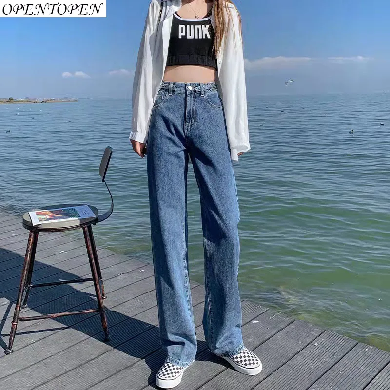 Streetwear High Waist Women's Fashion Jeans Woman Girls Women Wide Leg Pants Trousers Female Trousers Denim Bagge Mom Jeans
Streetwear High Waist Women's Fashion Jeans Woman Girls Women Wide Leg Pants Trousers Female Trousers Denim Bagge Mom Jeans