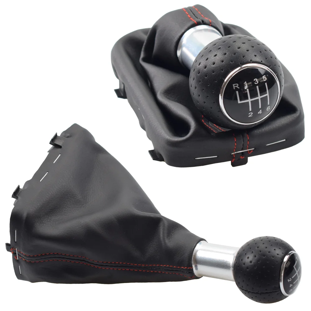 Leather 5 6 Speed Car Gear Shift Knob Lever Stick Handle Gaiter Boot Cover Case Red Stitch For Audi A3 S3 2001 2002 2003
Leather 5 6 Speed Car Gear Shift Knob Lever Stick Handle Gaiter Boot Cover Case Red Stitch For Audi A3 S3 2001 2002 2003