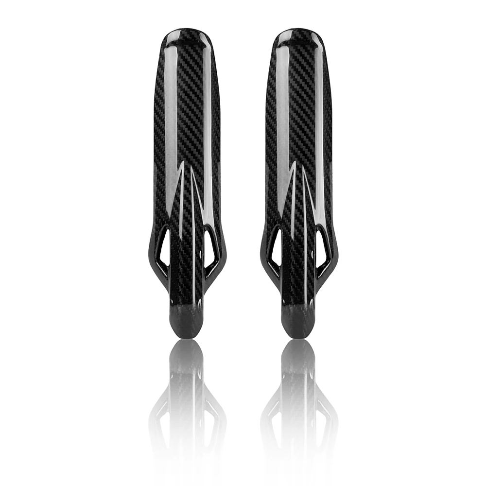 Защитные чехлы для вилок мотоцикла из углеродного волокна, глянцевые Чехлы для вилок Cafe Racer для Ducati Scrambler 800 1000