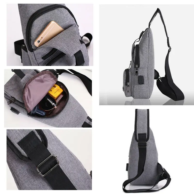 Men USB Charger Port Anti-theft Chest Pack Backpack Rucksack Shoulder Sling Bag Chest Bag
Men USB Charger Port Anti-theft Chest Pack Backpack Rucksack Shoulder Sling Bag Chest Bag
