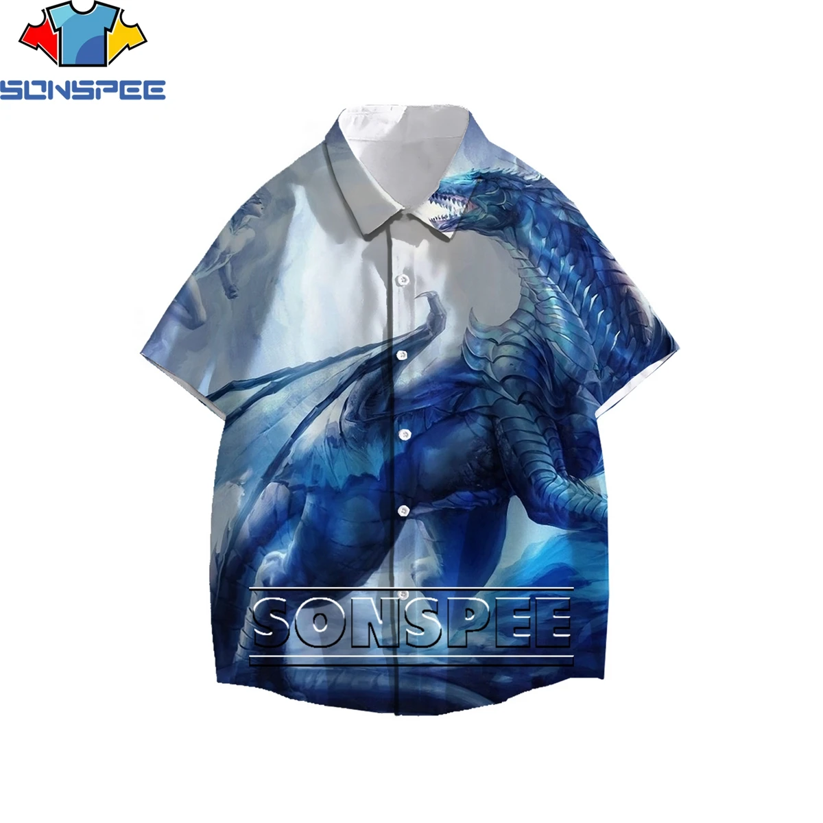 SONSPEE Cool Passionate Cartoon Dragon 3D Print Men's Shirt Summer Original Otaku Hawaiian Beach Loose Buttons Oversize Top
SONSPEE Cool Passionate Cartoon Dragon 3D Print Men's Shirt Summer Original Otaku Hawaiian Beach Loose Buttons Oversize Top