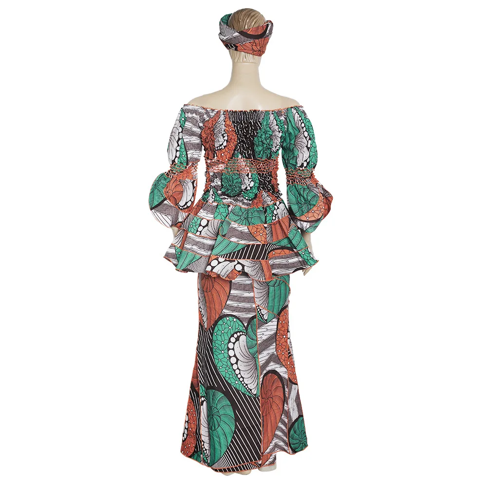 Dashiki African Dresses Women Printed Outfit 3 Pcs Sets Off Shouler Diamond Top +Headwrap+Skirt Traditional Women Party Clothes
Dashiki African Dresses Women Printed Outfit 3 Pcs Sets Off Shouler Diamond Top +Headwrap+Skirt Traditional Women Party Clothes