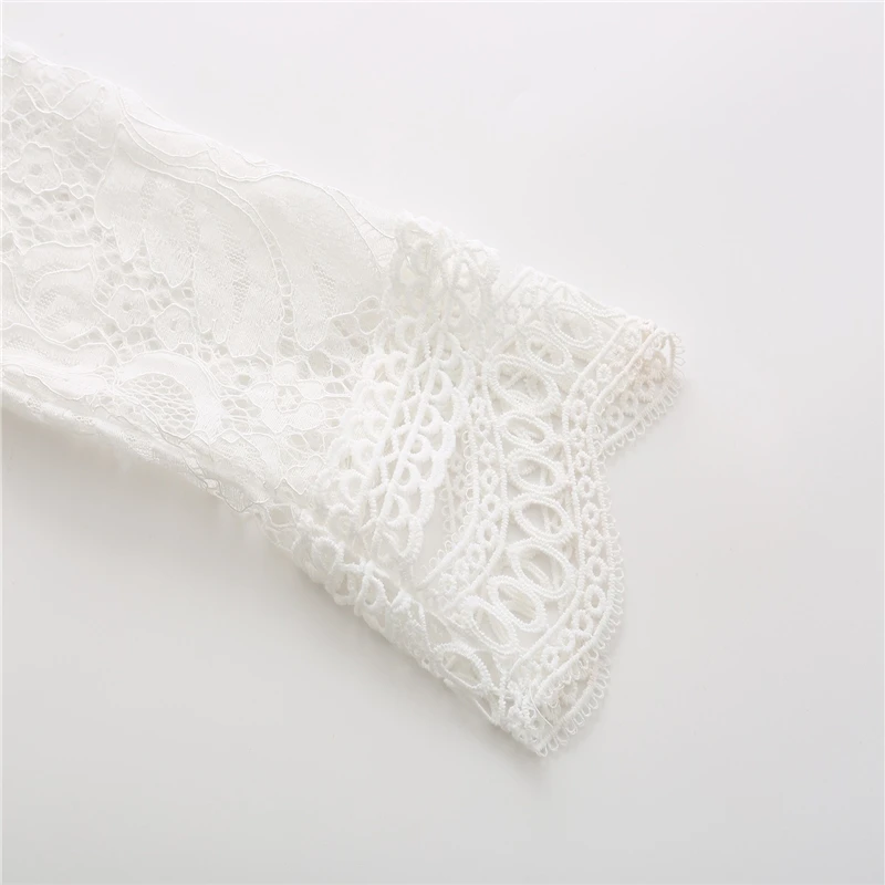 White Lace Embroidery Cropped Blouse Women Sexy High Neck Back Zipper Hollow Out Shirt Female Summer Streetwear Top 2020
White Lace Embroidery Cropped Blouse Women Sexy High Neck Back Zipper Hollow Out Shirt Female Summer Streetwear Top 2020