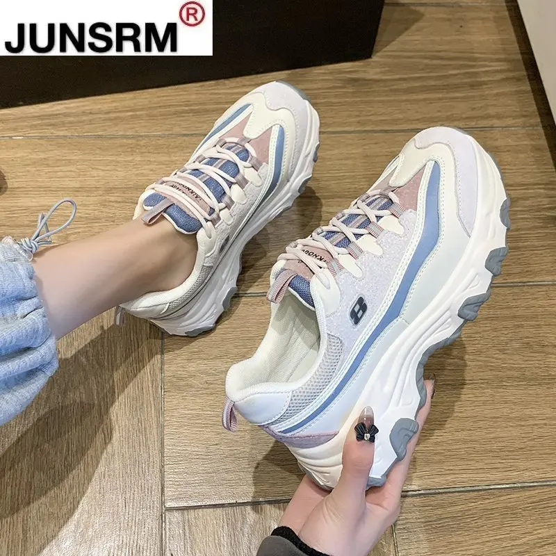 Women Brand Sneakers Breathable Mesh Casual Sports Shoes Female Fashion Lace Up High Leisure Woman walking Shoe Platform Shoes
Women Brand Sneakers Breathable Mesh Casual Sports Shoes Female Fashion Lace Up High Leisure Woman walking Shoe Platform Shoes