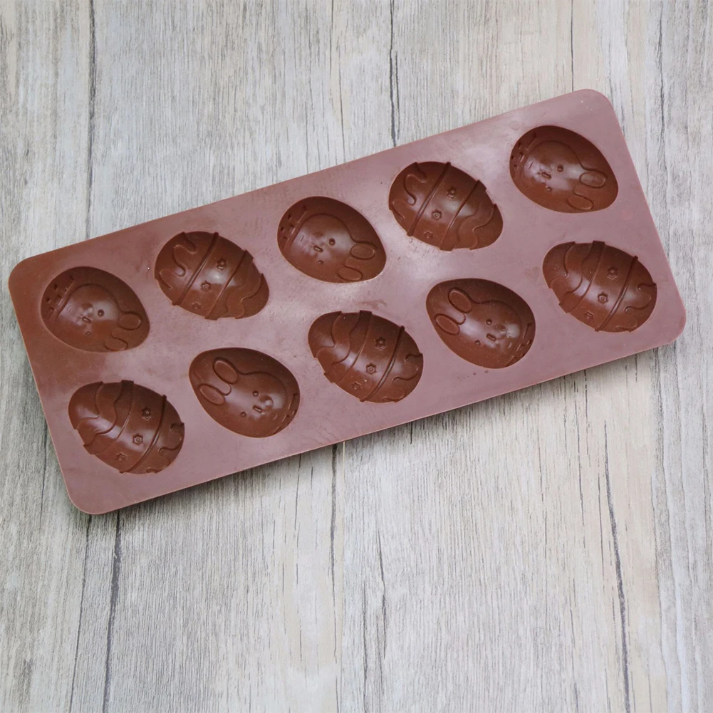 10-Cavity Easter Egg Shaped Silicone Mold Easter Day Animal Fondant Chocolate Candy Mould Baking Molds
10-Cavity Easter Egg Shaped Silicone Mold Easter Day Animal Fondant Chocolate Candy Mould Baking Molds