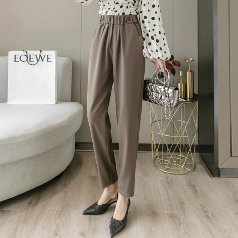 Office Ladies Suit Pants Spilt Straight Pantalons 2020 Spring Autumn High Waist Loose Wide Leg Pants Women Female Long Trousers
Office Ladies Suit Pants Spilt Straight Pantalons 2020 Spring Autumn High Waist Loose Wide Leg Pants Women Female Long Trousers