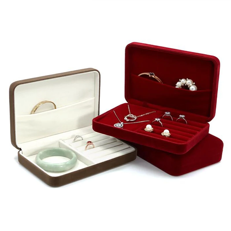 1PCS 18x12x4.4cm Thick Velvet Jewelry Wedding Necklace Ring Earring Packaging Boxes Wine Red Gray Travel Storage Portable Case
1PCS 18x12x4.4cm Thick Velvet Jewelry Wedding Necklace Ring Earring Packaging Boxes Wine Red Gray Travel Storage Portable Case